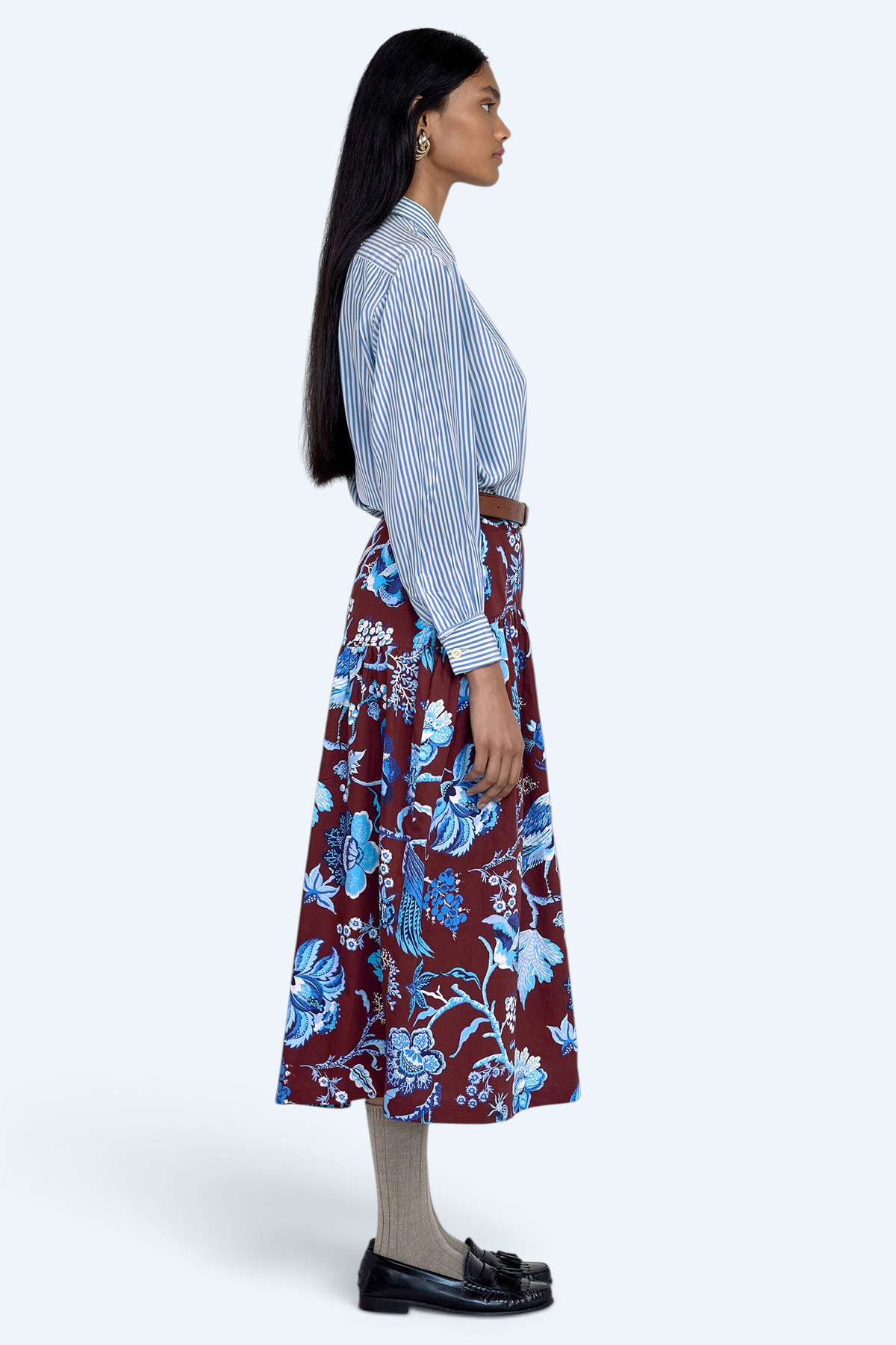 Melodie Skirt Chintz Cordovan