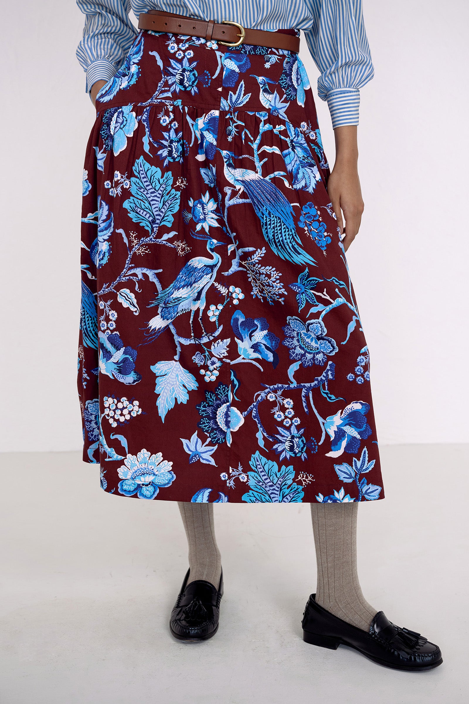 Melodie Skirt Chintz Cordovan