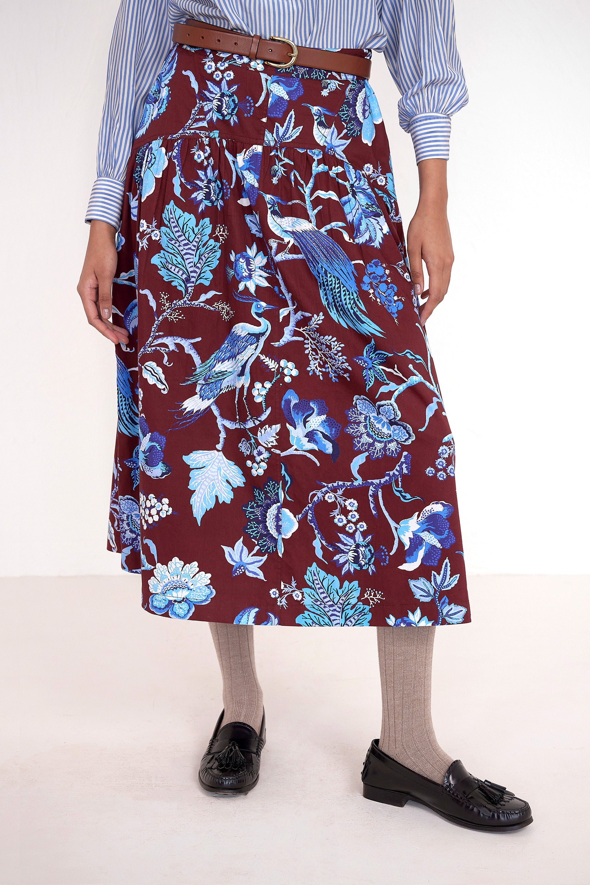 Melodie Skirt Chintz Cordovan