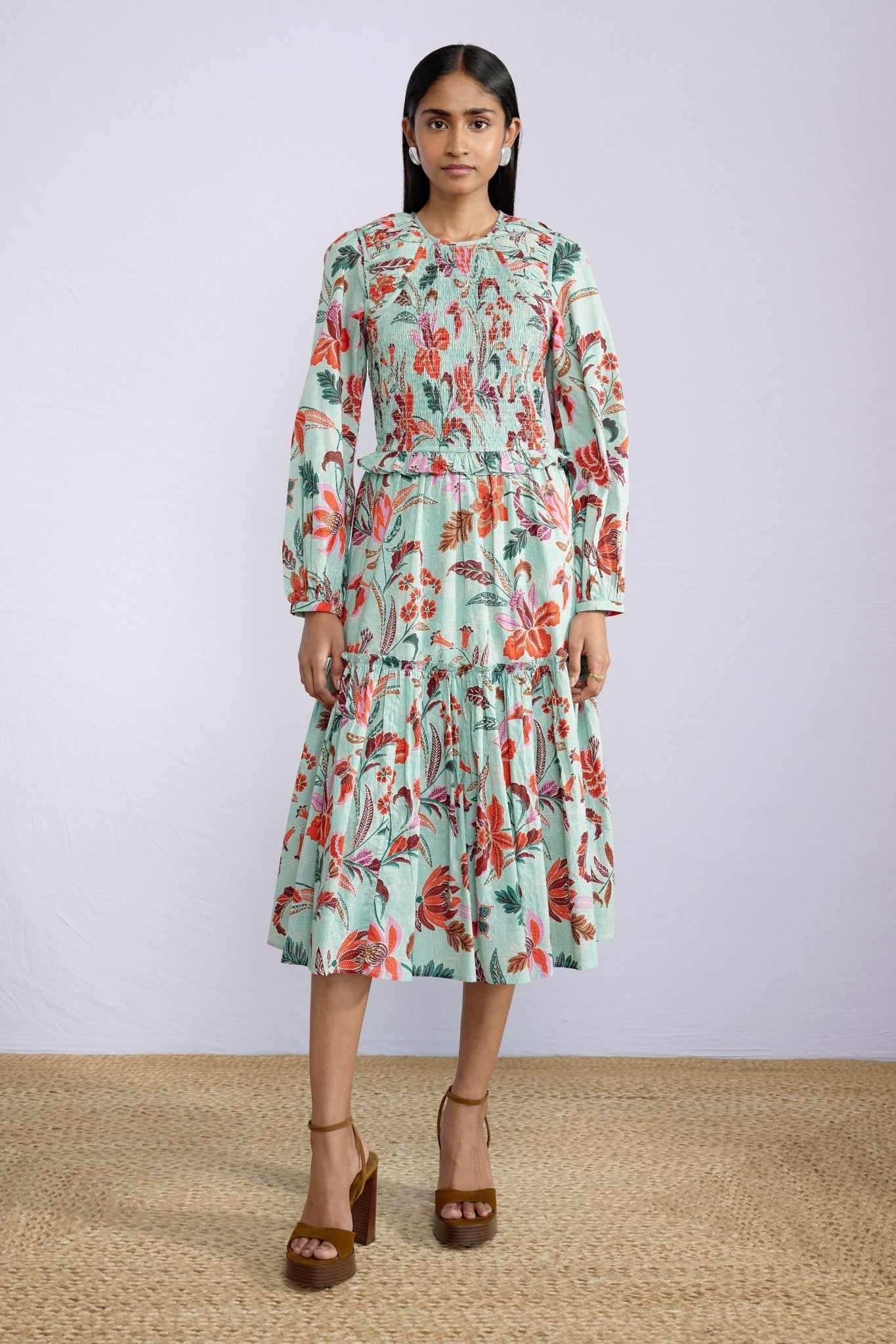 Mortiz Dress Bali Floral Haze