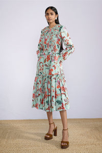 Mortiz Dress Bali Floral Haze