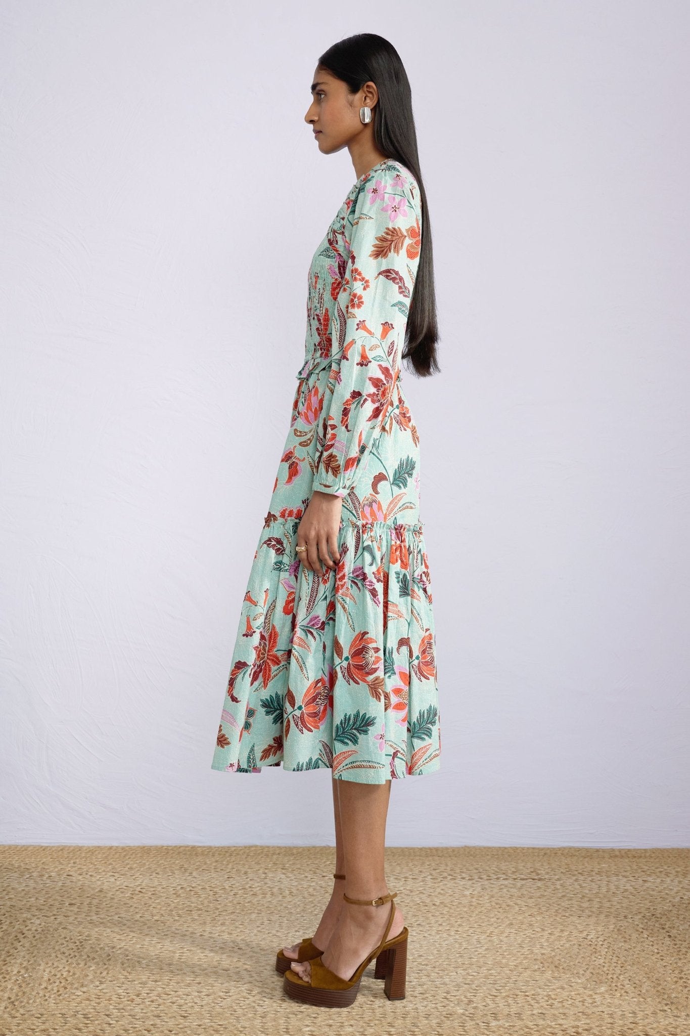 Mortiz Dress Bali Floral Haze