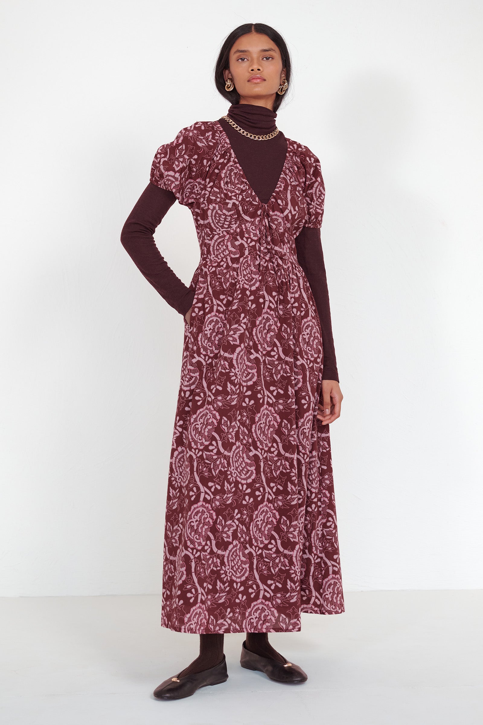 Norma Dress Coromandel Chocolate