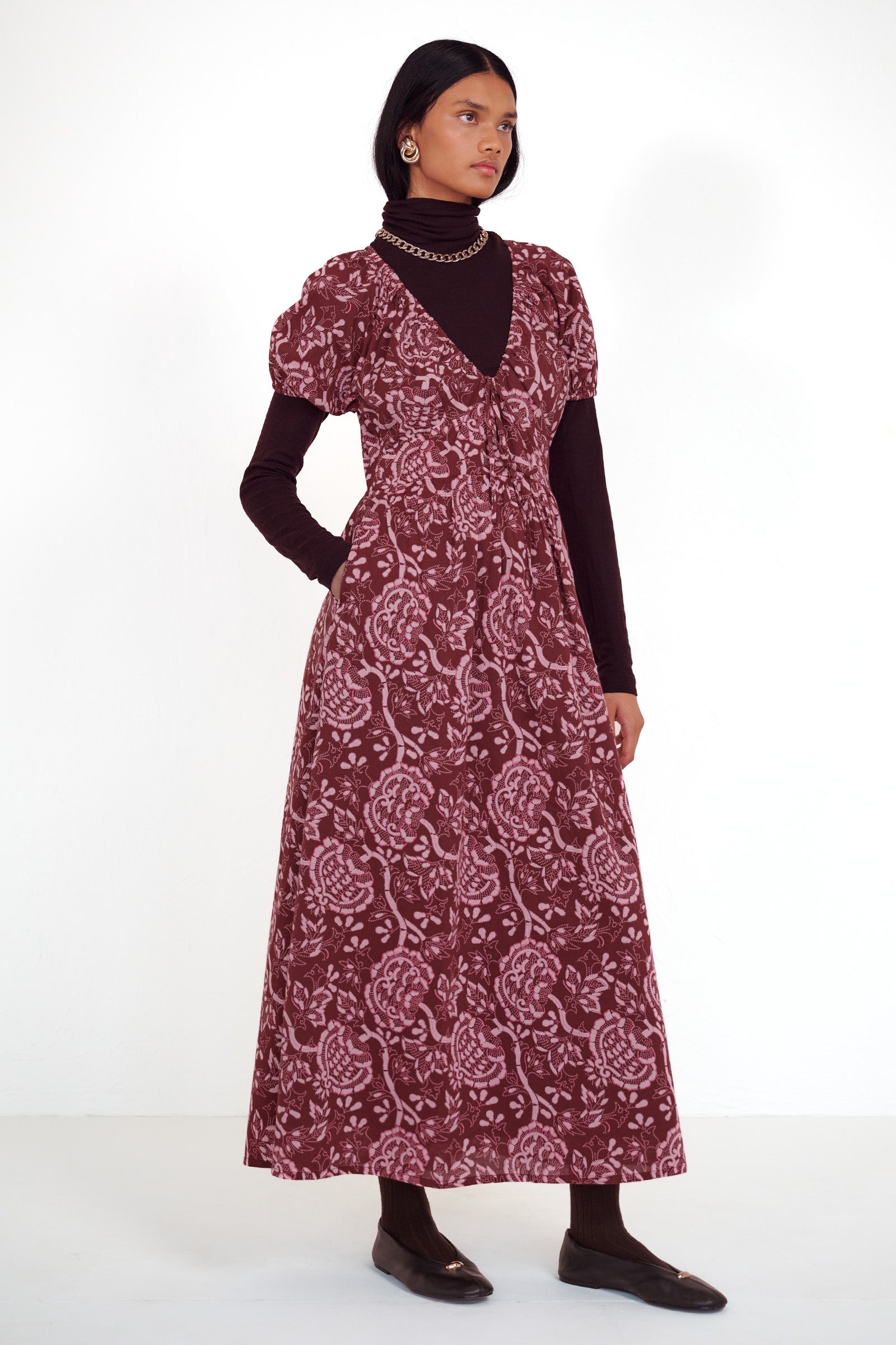 Norma Dress Coromandel Chocolate