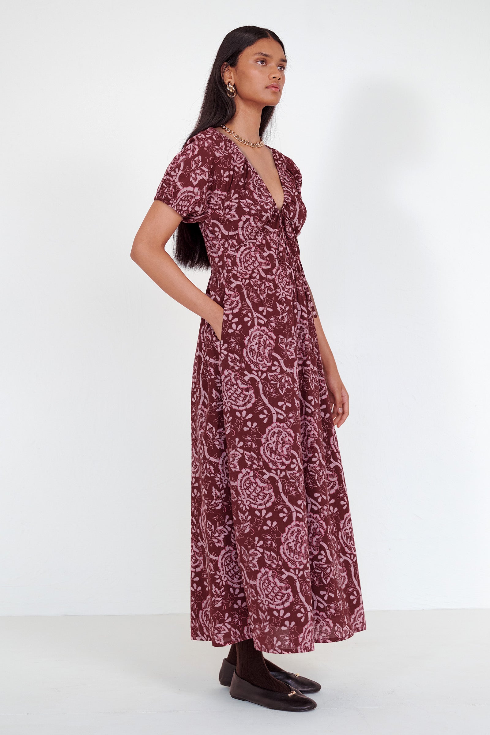 Norma Dress Coromandel Chocolate