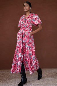 Poppy Dress Elisabetta Vine Rose