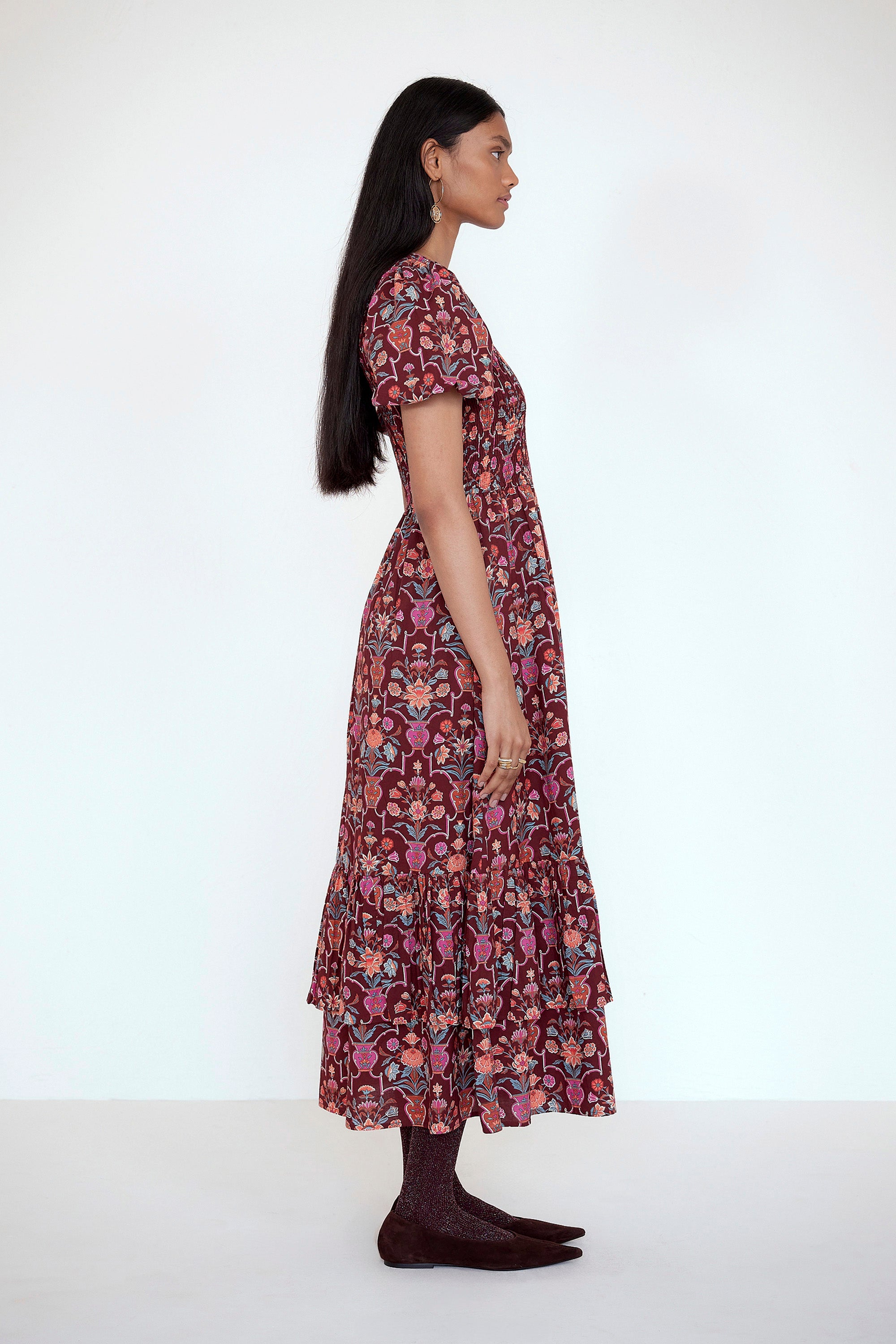 Quant Dress Floral Vase Chestnut