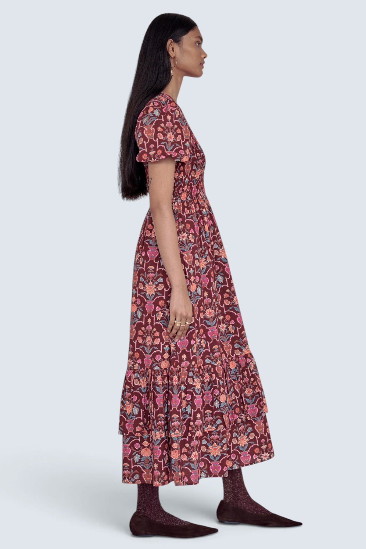Quant Dress Floral Vase Chestnut