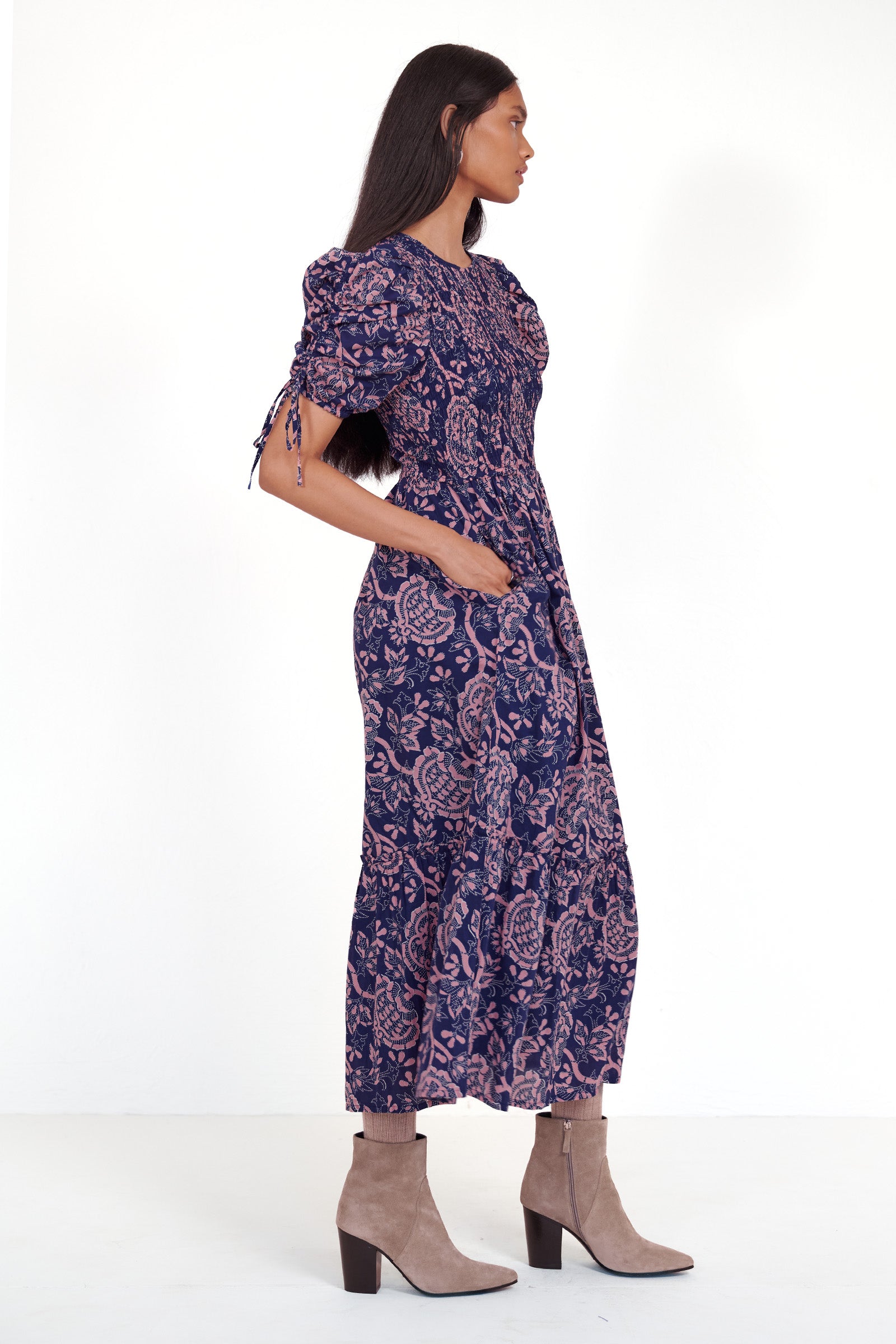 Queenie Dress Coromandel Indigo