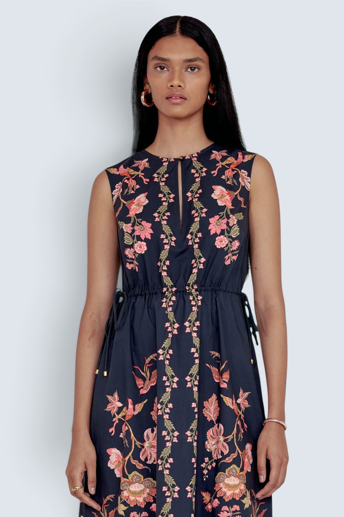 Rhonda Dress Chintz Jet