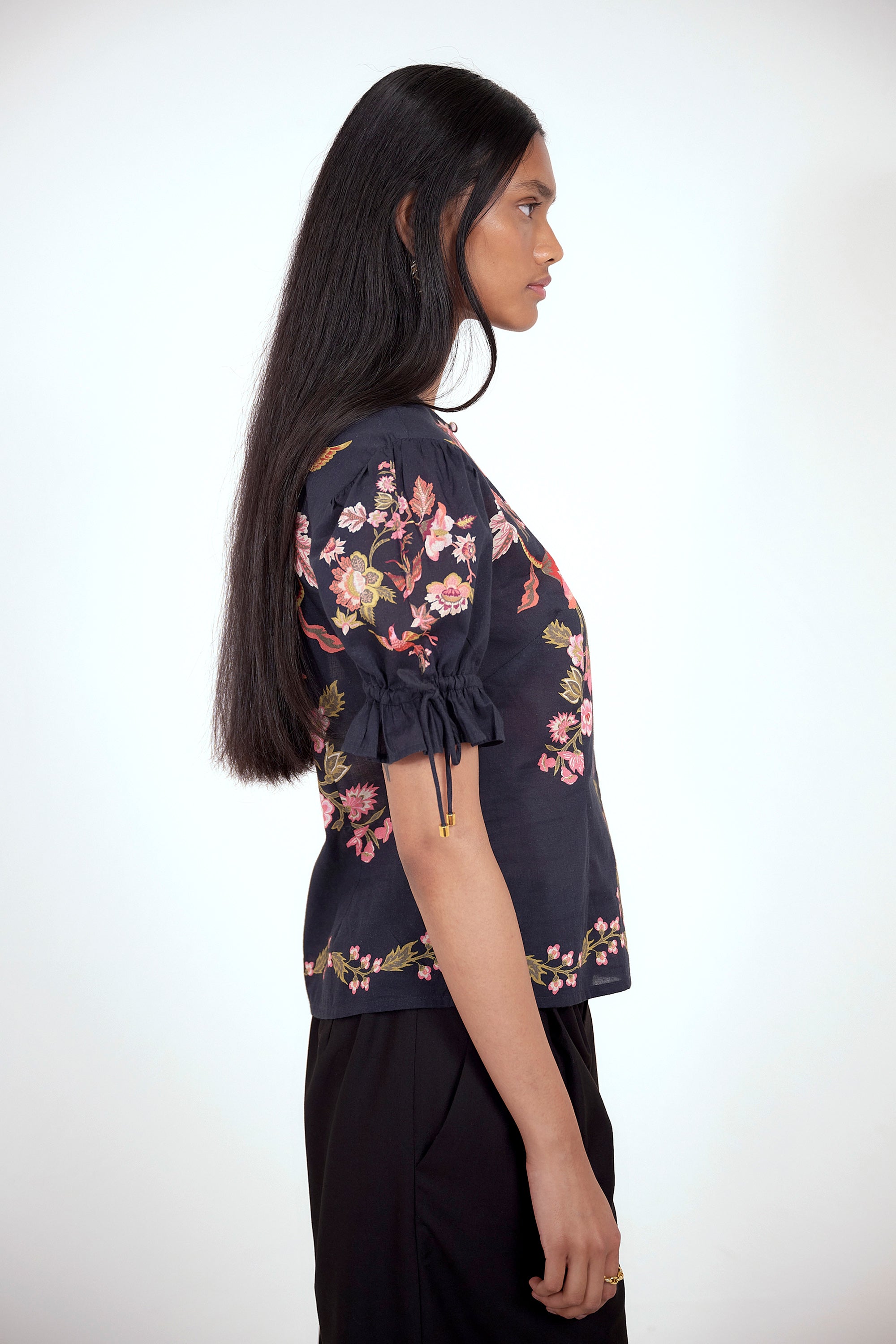 Ricki Top Chintz Jet