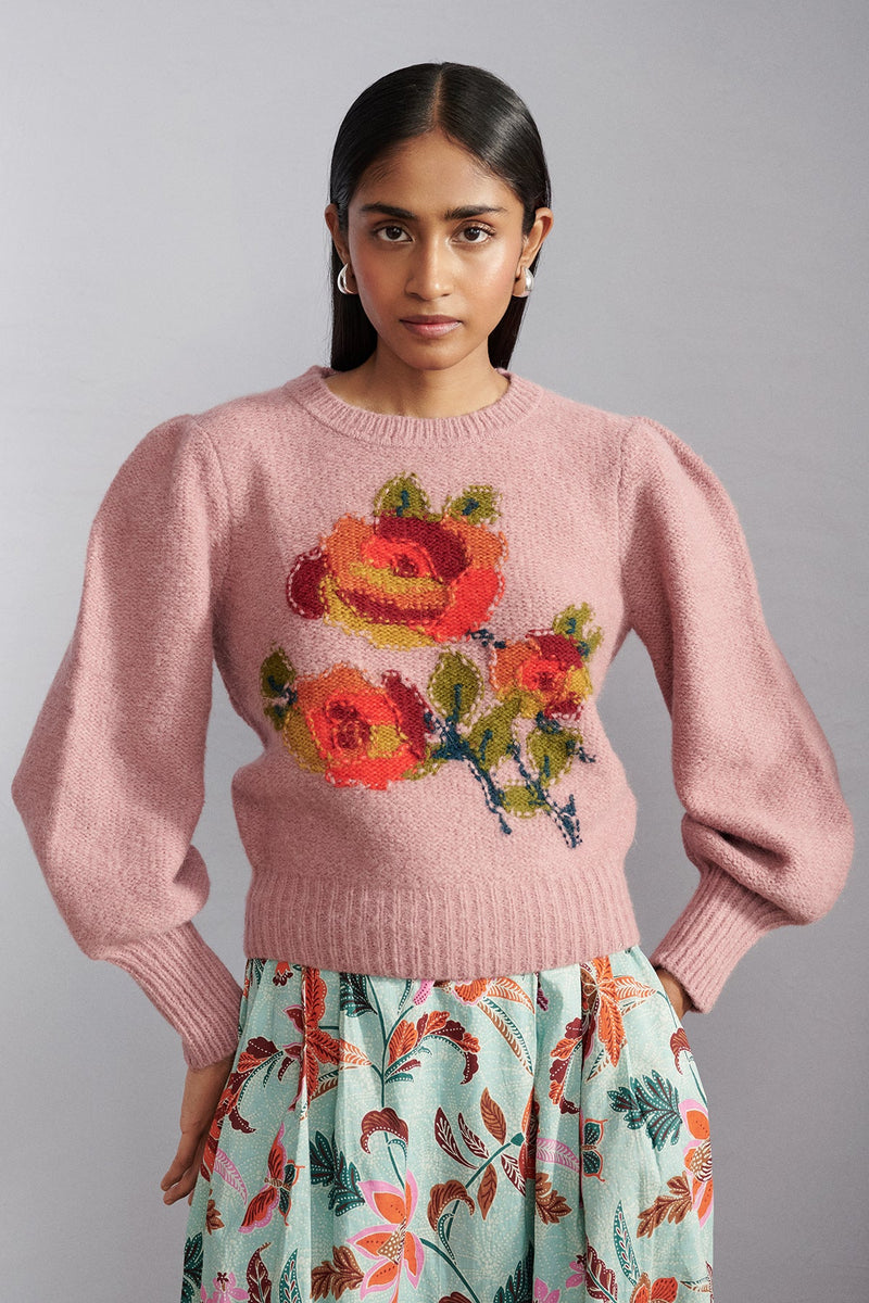 Rosie Handknit Crewneck Sweater