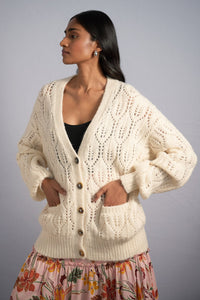 Sarah Lace Boyfriend Cardigan