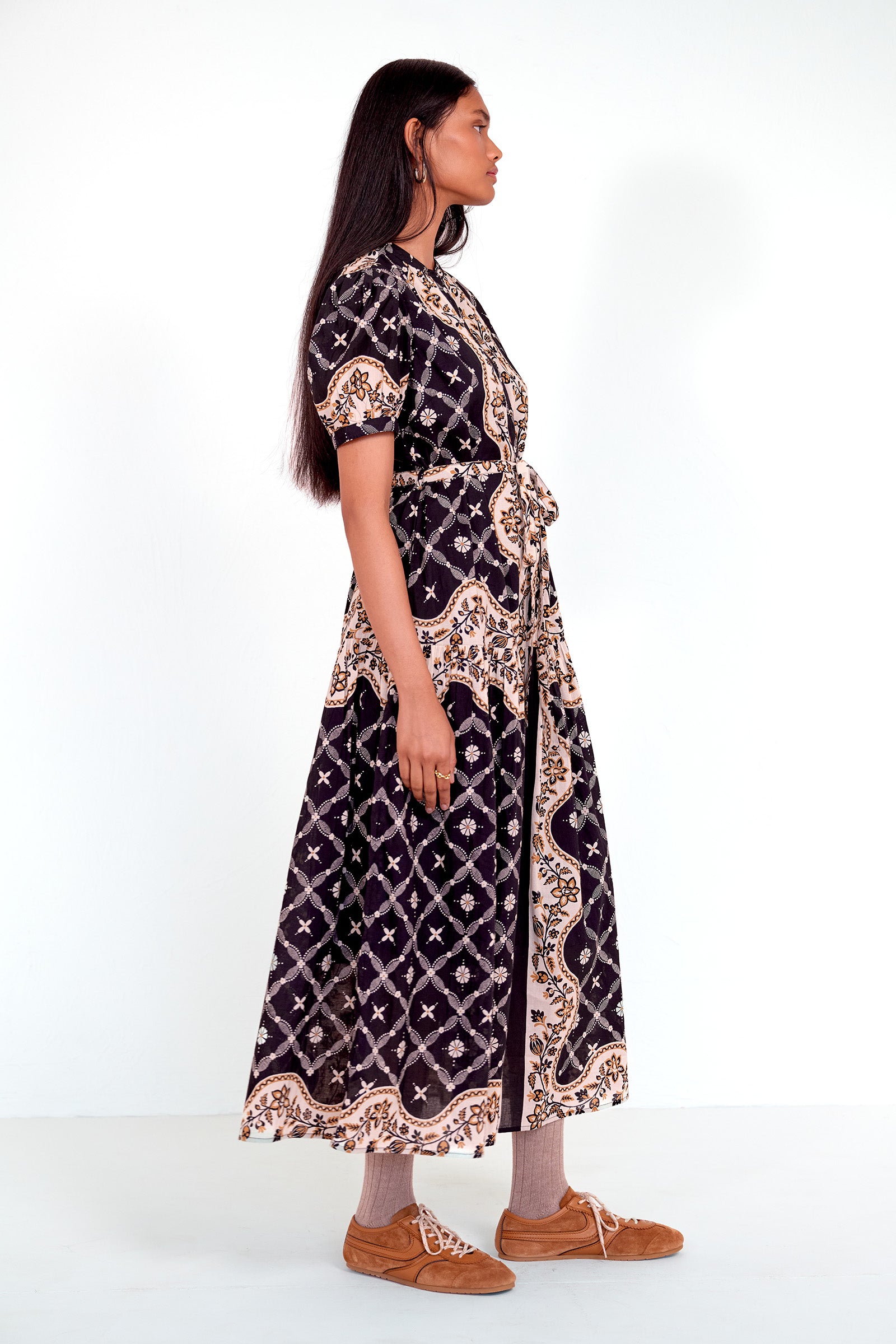 Saylor Dress Bandana Black Beauty