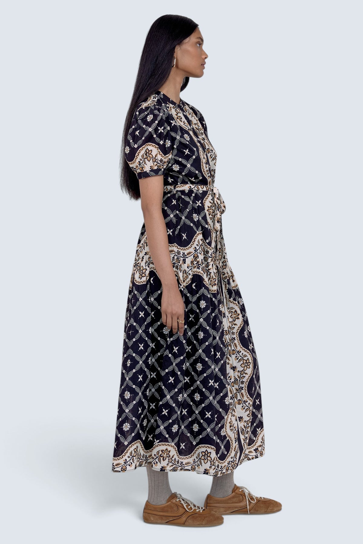Saylor Dress Bandana Black Beauty