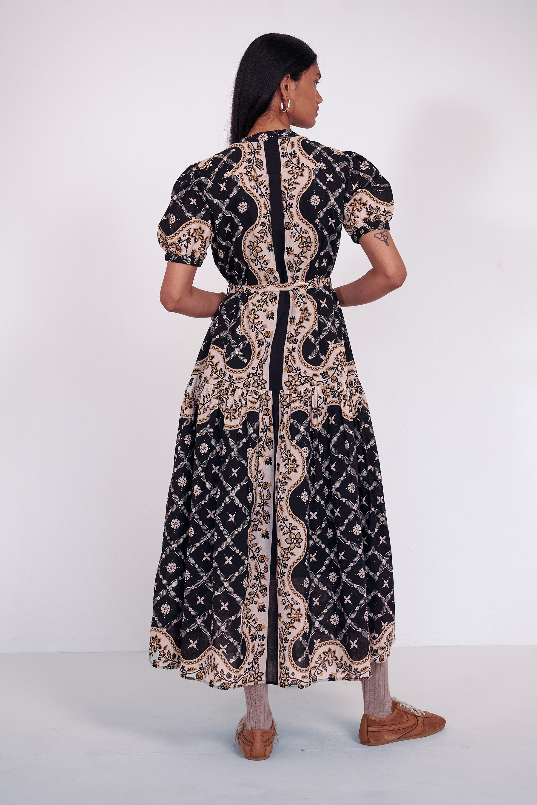 Saylor Dress Bandana Black Beauty