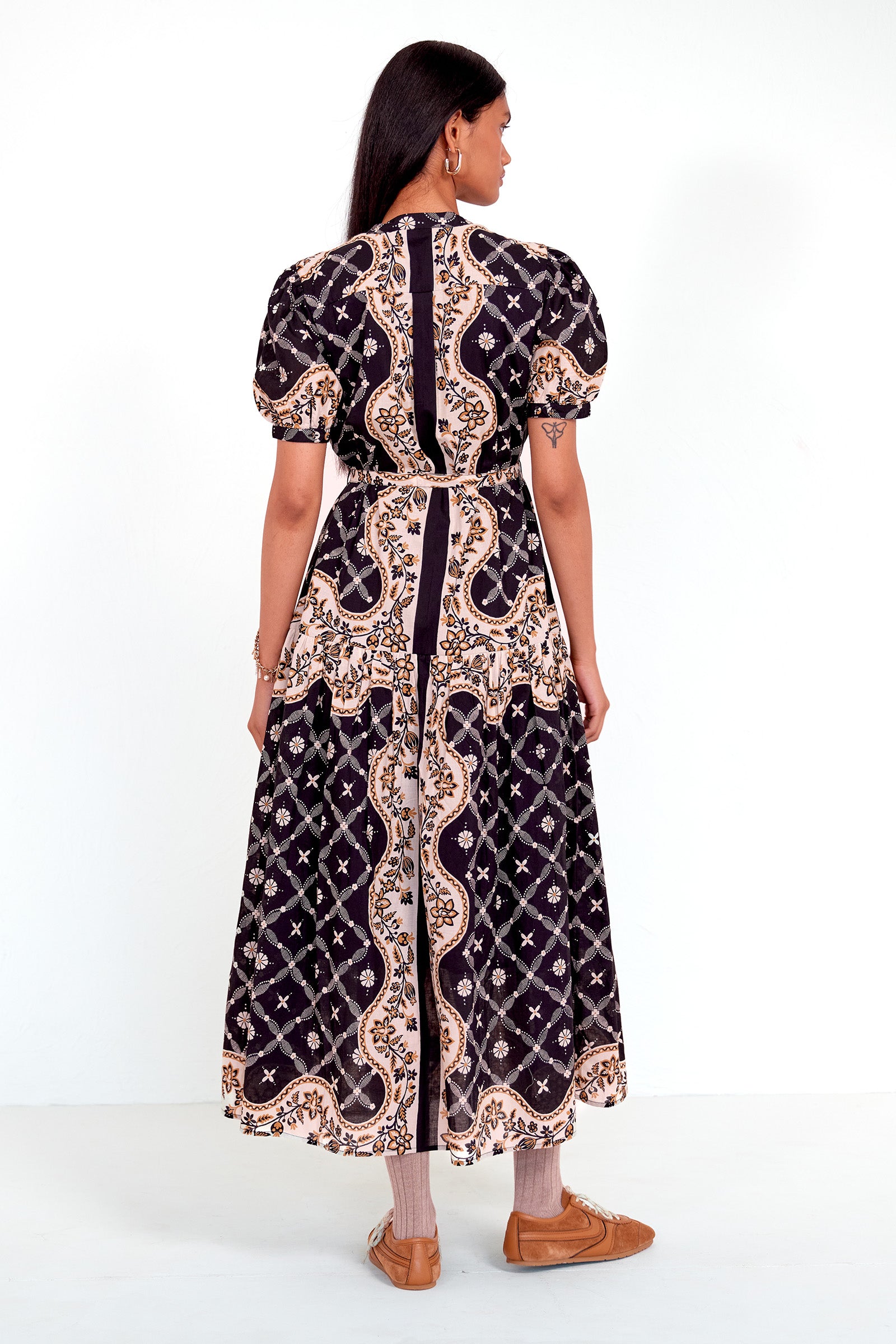 Saylor Dress Bandana Black Beauty