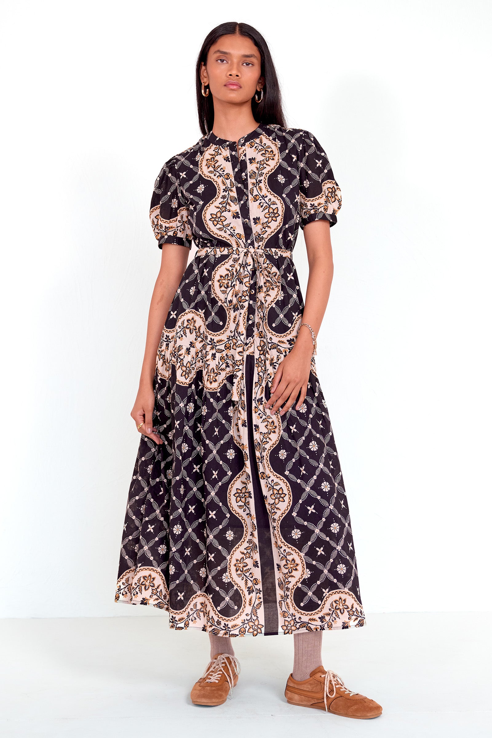 Saylor Dress Bandana Black Beauty