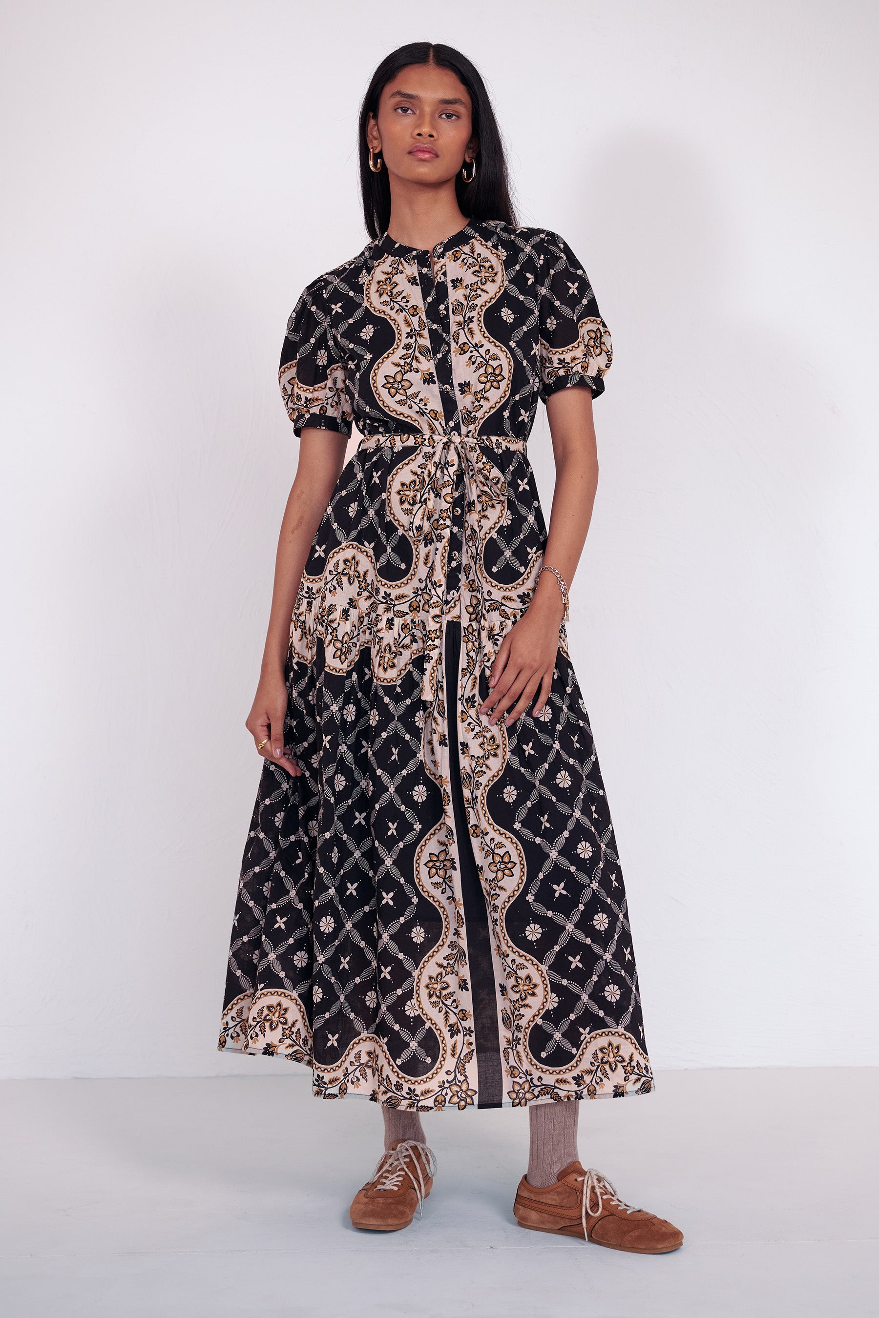 Saylor Dress Bandana Black Beauty