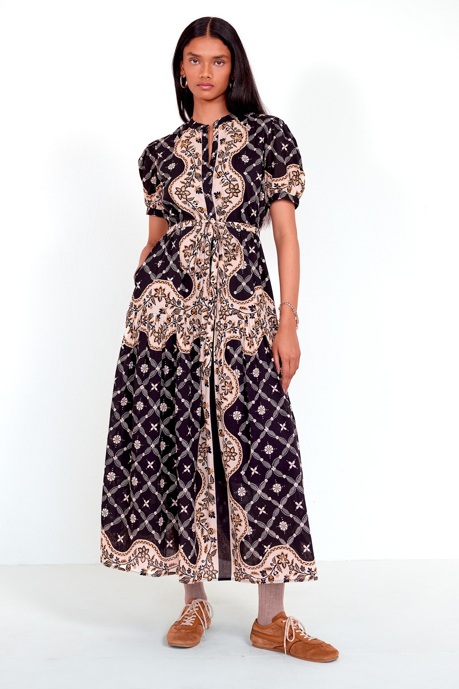 Saylor Dress Bandana Black Beauty