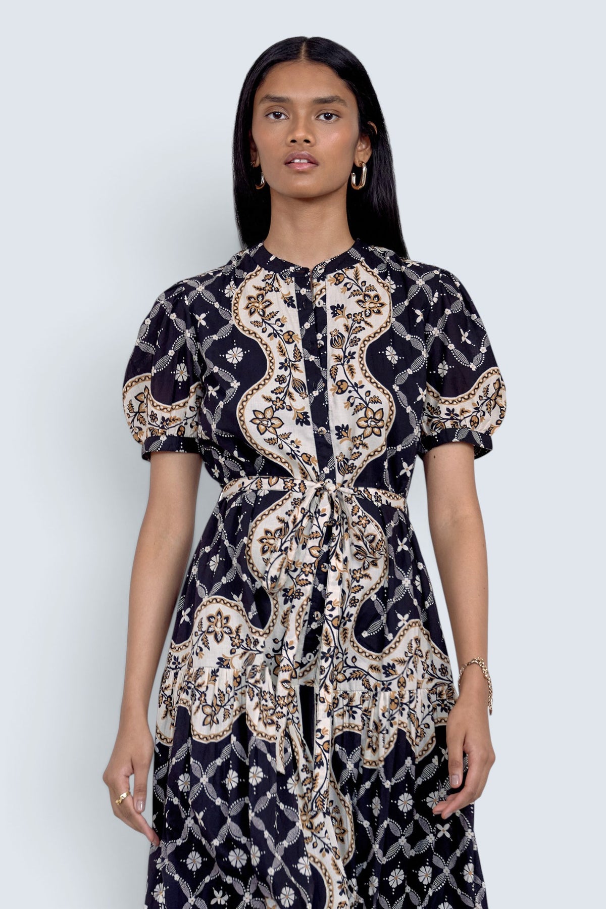 Saylor Dress Bandana Black Beauty