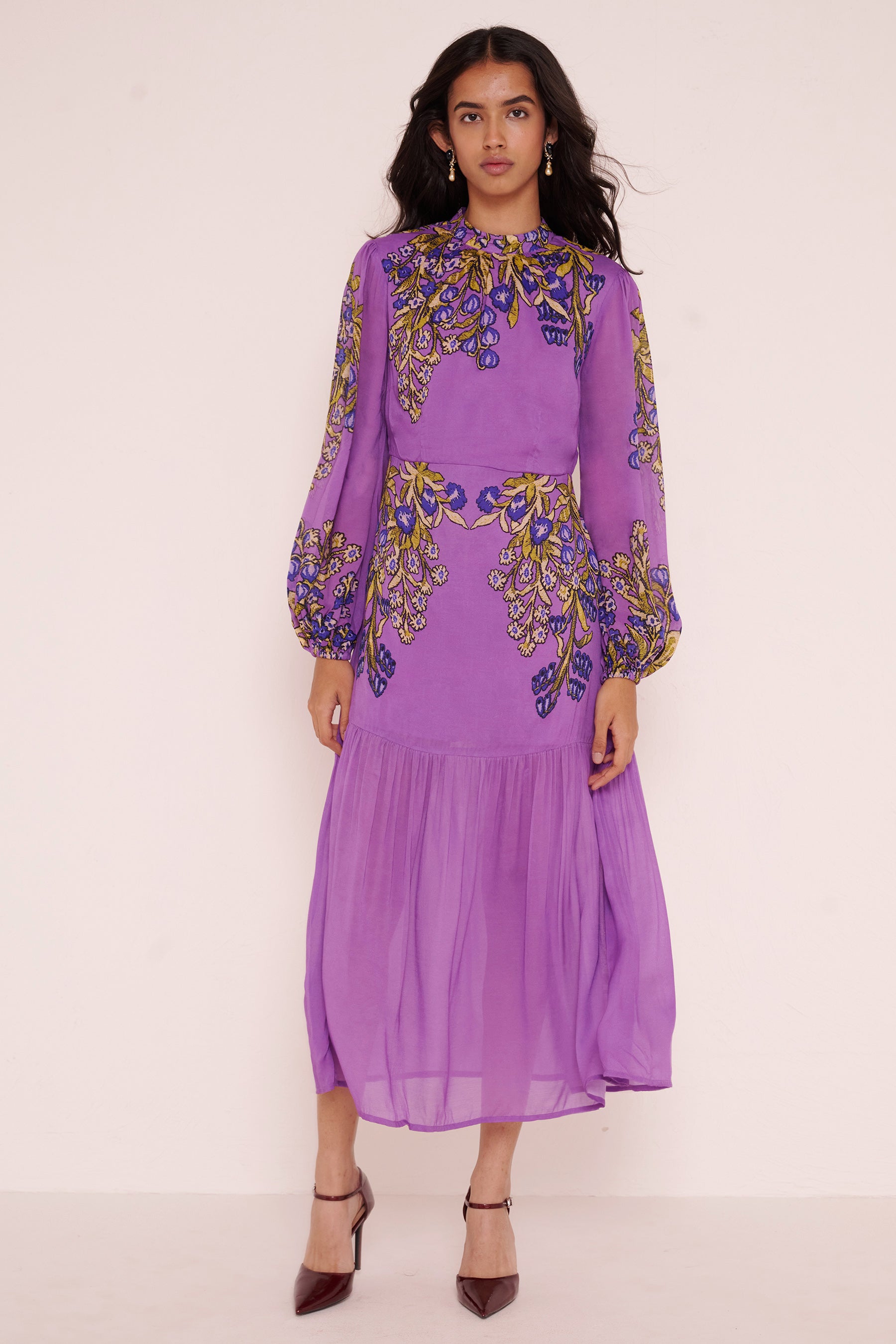 Sumina Dress Unicorn Tapestry Violet