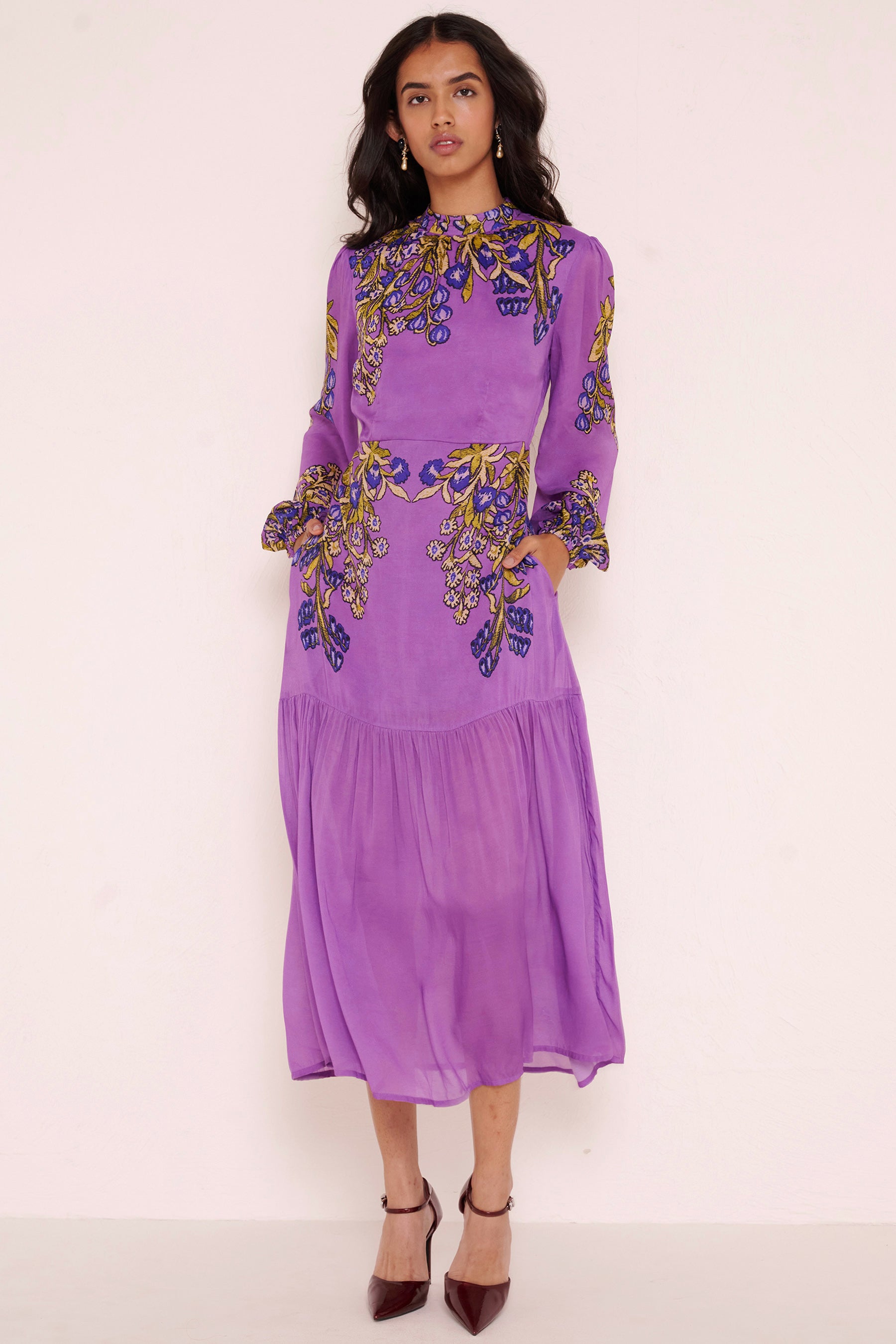 Sumina Dress Unicorn Tapestry Violet