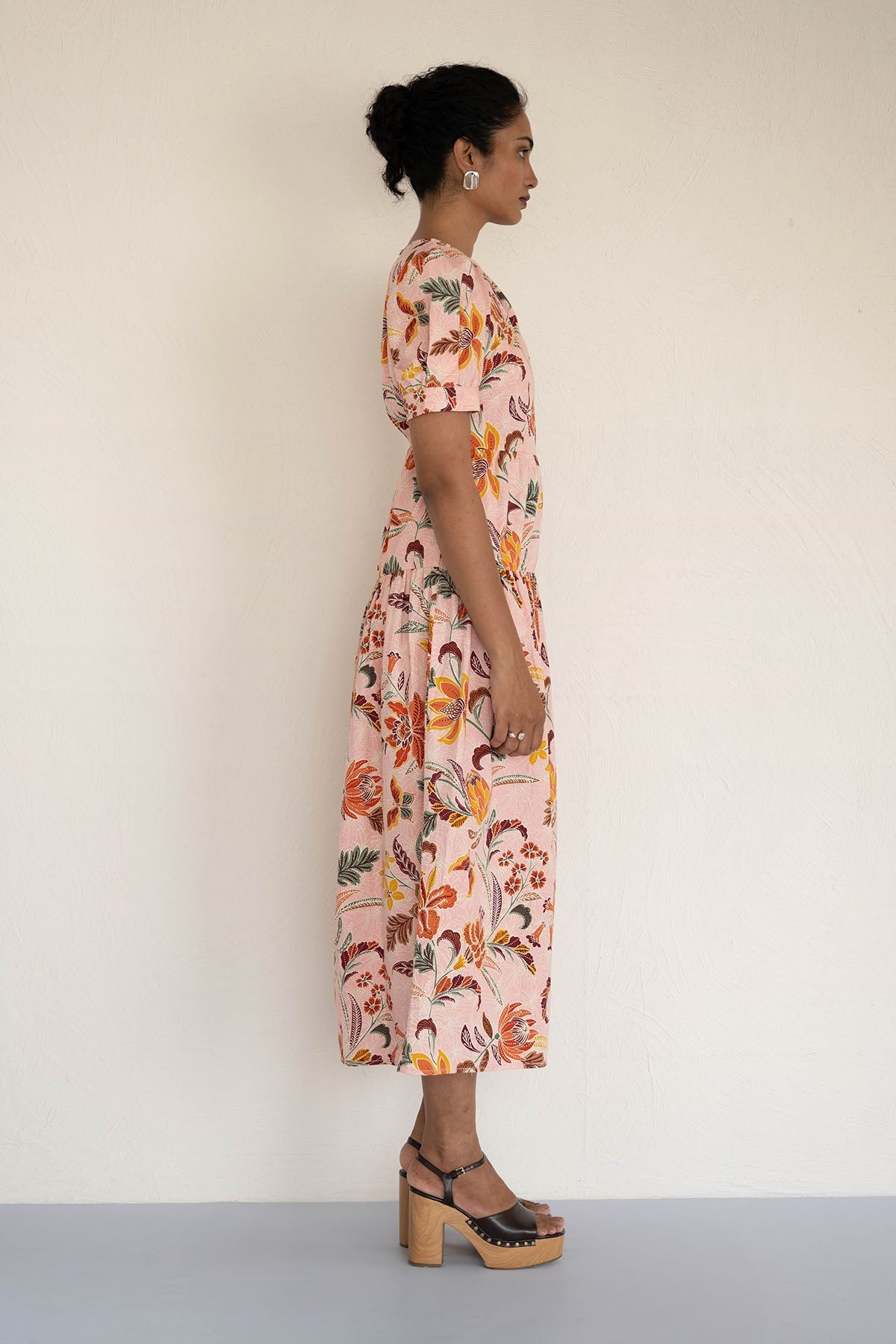 Valeria Dress Bali Floral Lotus