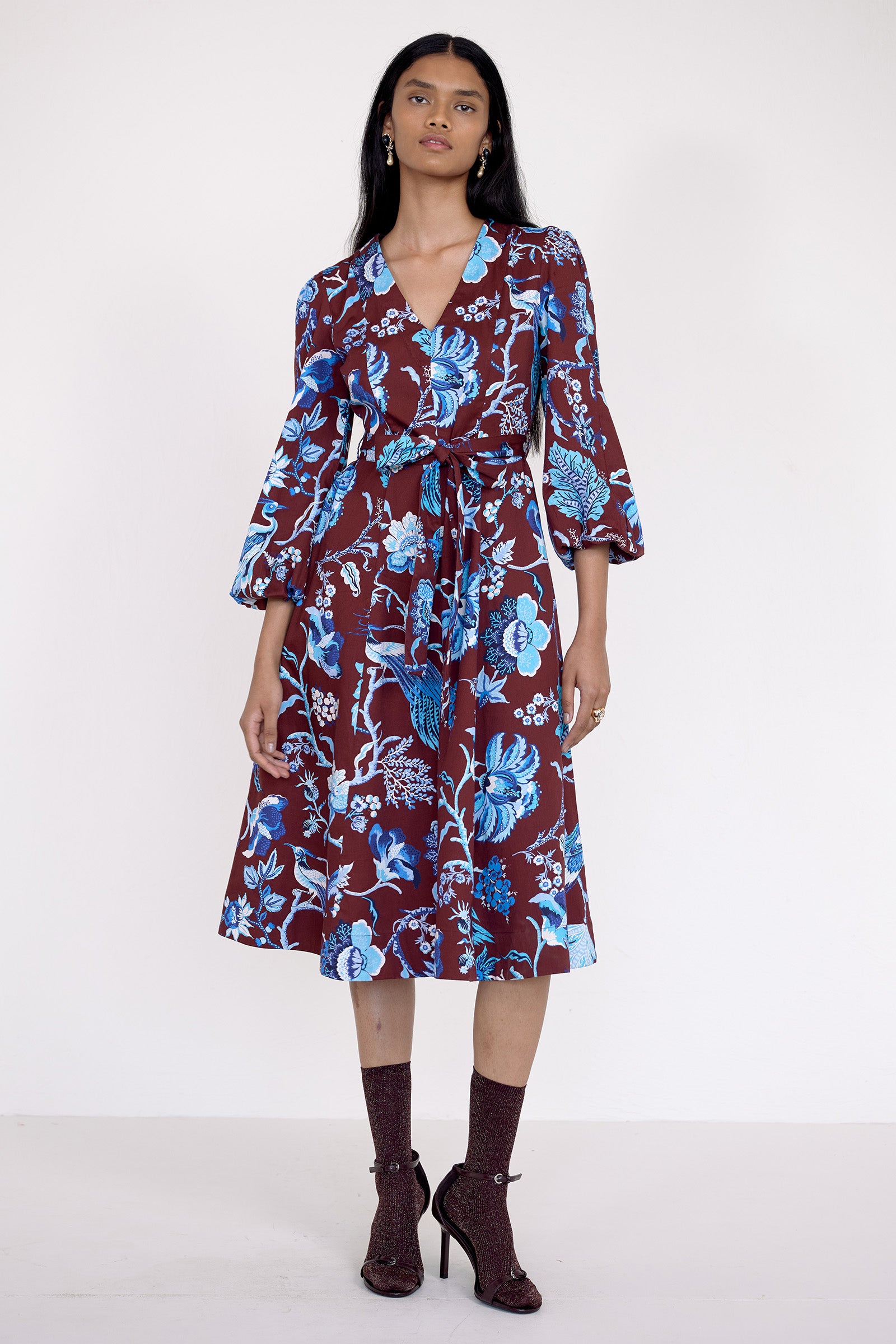 Zora Dress Chintz Cordovan