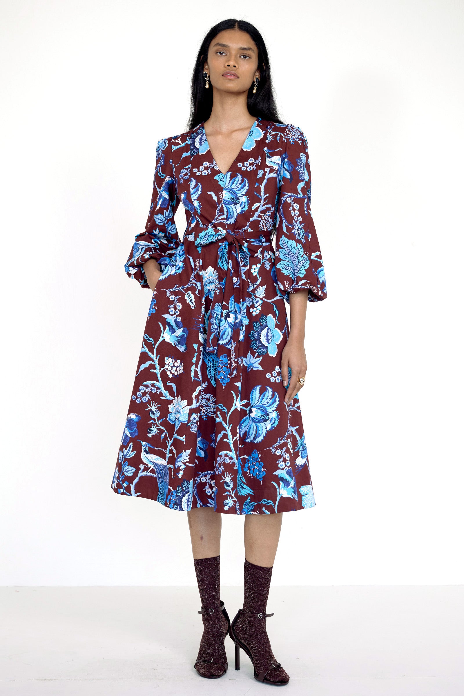 Zora Dress Chintz Cordovan