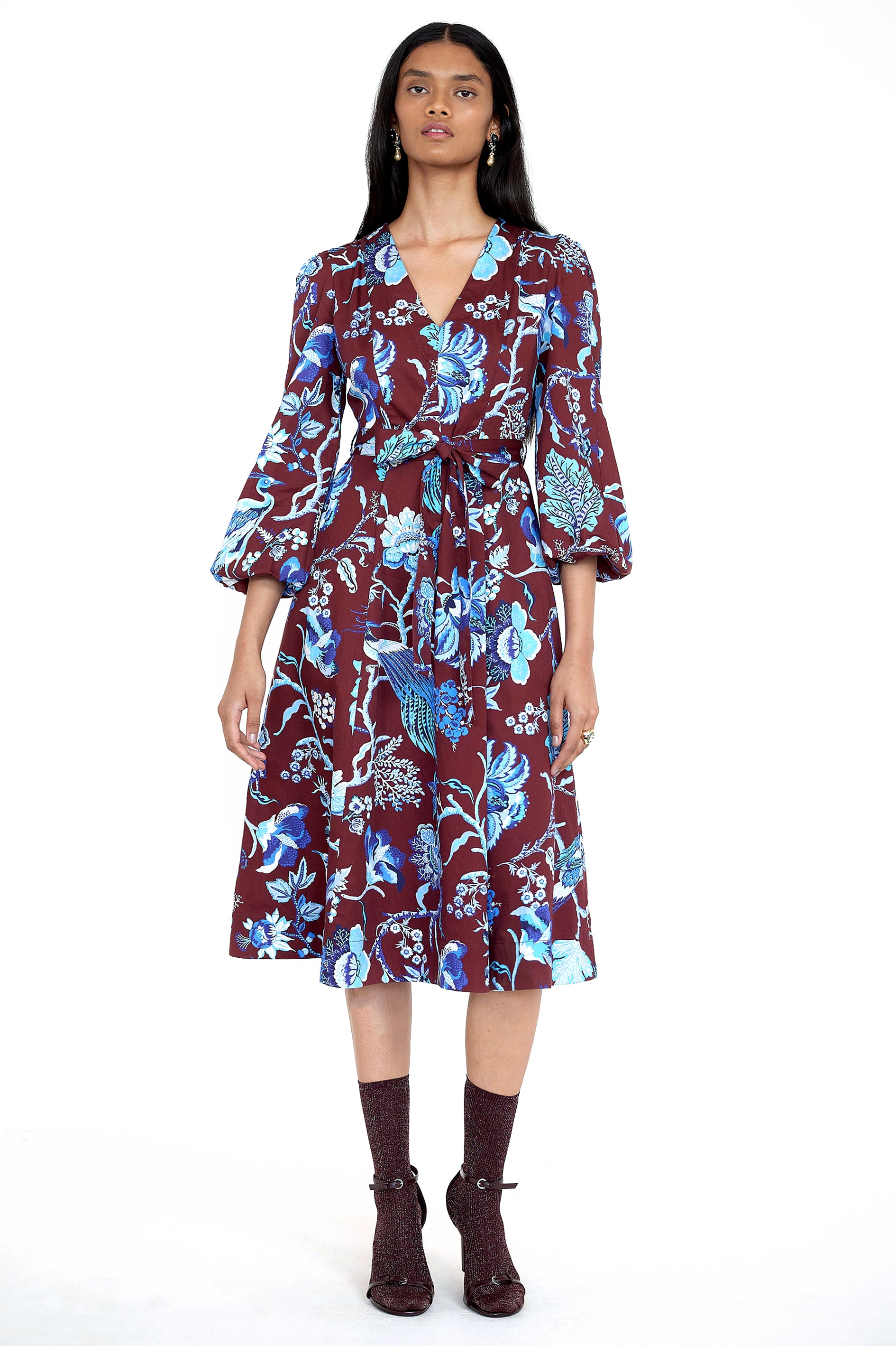 Zora Dress Chintz Cordovan