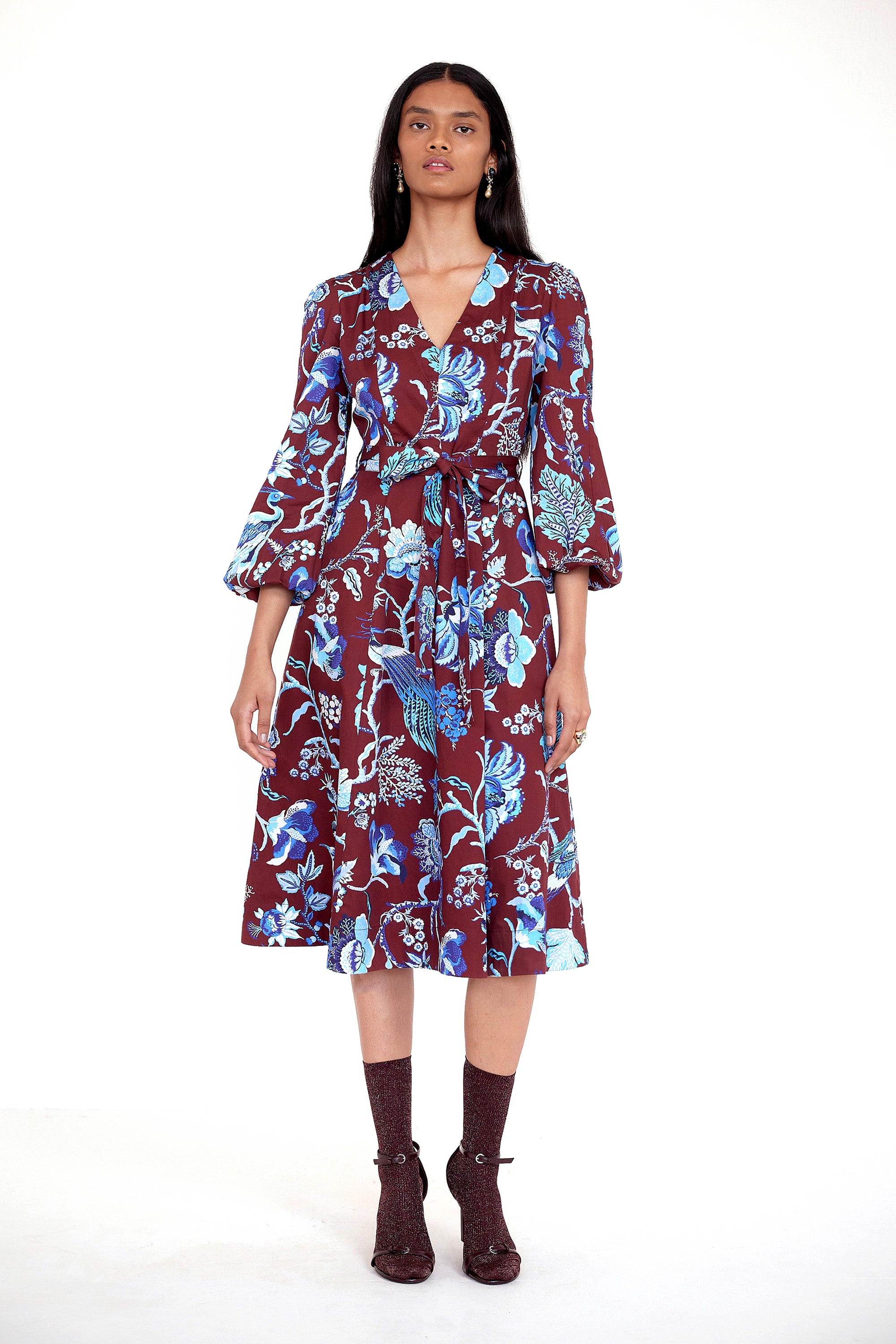 Zora Dress Chintz Cordovan