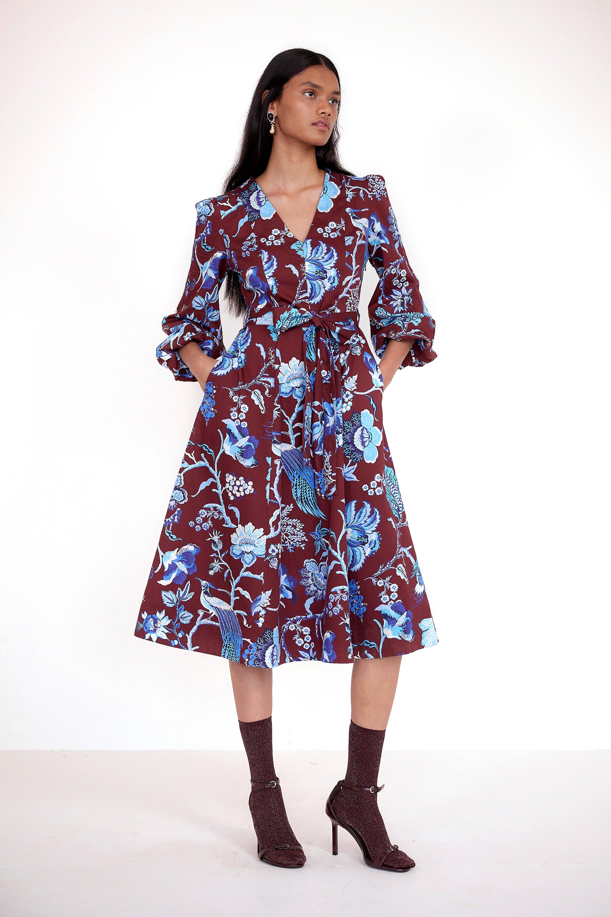 Zora Dress Chintz Cordovan